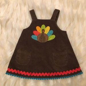 Mud Pie Corduroy Turkey Jumper & Tights Sz.12-18mo